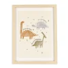 Oleka Wall Decorations>Canva with Natural Frame - Dinosaurs