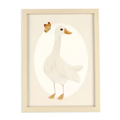 Oleka Wall Decorations>Canva with Natural Frame - Goose