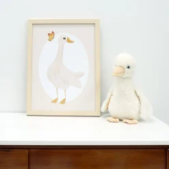 Oleka Wall Decorations>Canva with Natural Frame - Goose