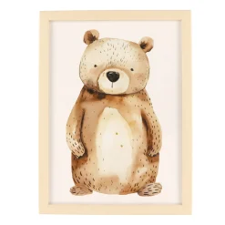 Oleka Canva with Naturel Frame - Bear