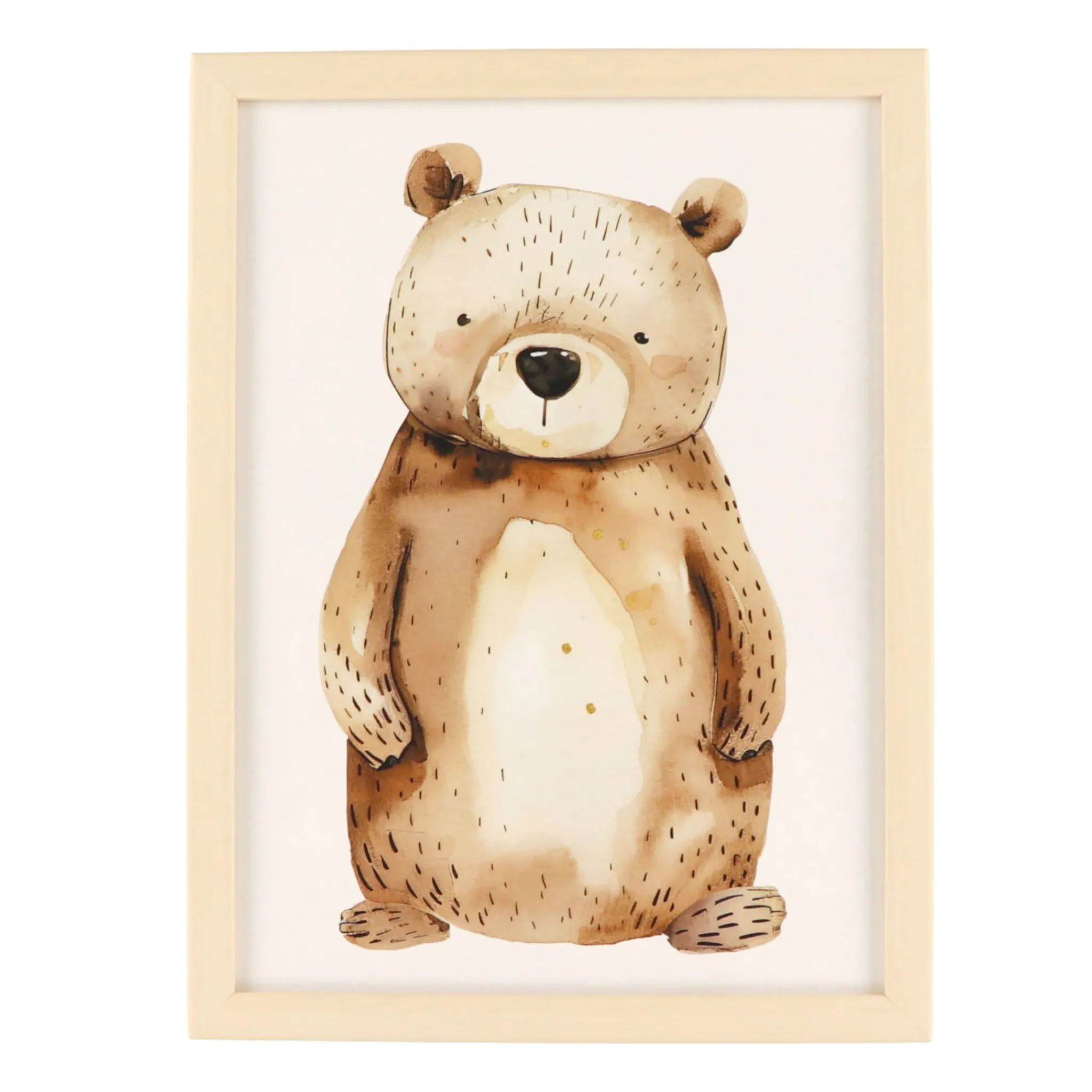 Oleka Canva with Naturel Frame - Bear