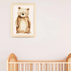 Oleka Canva with Naturel Frame - Bear