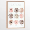 Oleka Wall Decorations>Canvas with Natural Wood Frame - Emotions