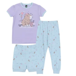 Kids Nano Pajamas & Bathrobes>Capybara 3pc Pajamas 2-12