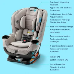 Kids Graco Car Seat Extend2fit - Ashten