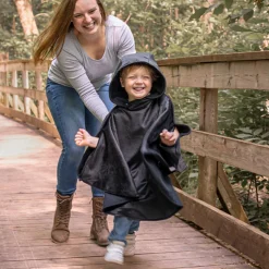 Kids/BOY Naélie Snowsuits|Snowsuits>Car Seat Poncho 0-6y - Black
