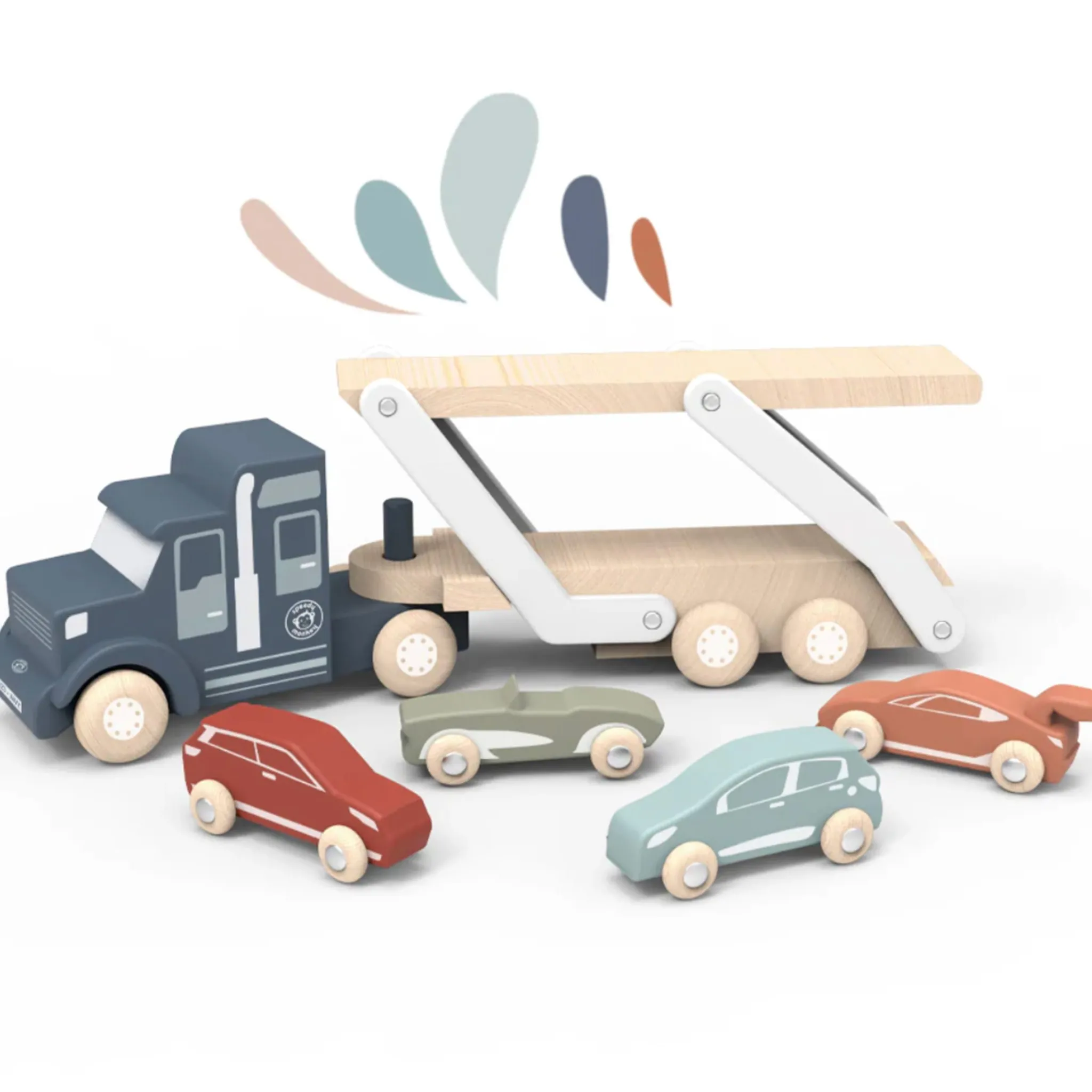 Kids Speedy Monkey Wooden Toys>Car Transporter