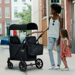 Kids Larktale Strollers|Strollers & Trailers>Caravan Coupe LTE- Byron Black