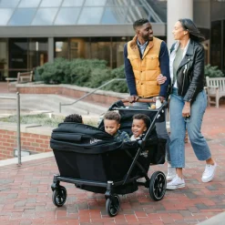 Kids Larktale Strollers|Strollers & Trailers>Caravan Coupe Quad V2 - Byron Black