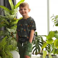 Kids/BOY Camp by Birdz Cargo Green Short 2-8y