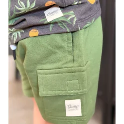 Kids/BOY Camp by Birdz Cargo Green Short 2-8y