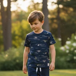 Kids/BOY Camp by Birdz Cargo Navy Short 2-8y