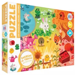 Kids Auzou Puzzles>Casse-Tête Cherche et Trouve des Tout-petits - Les couleurs