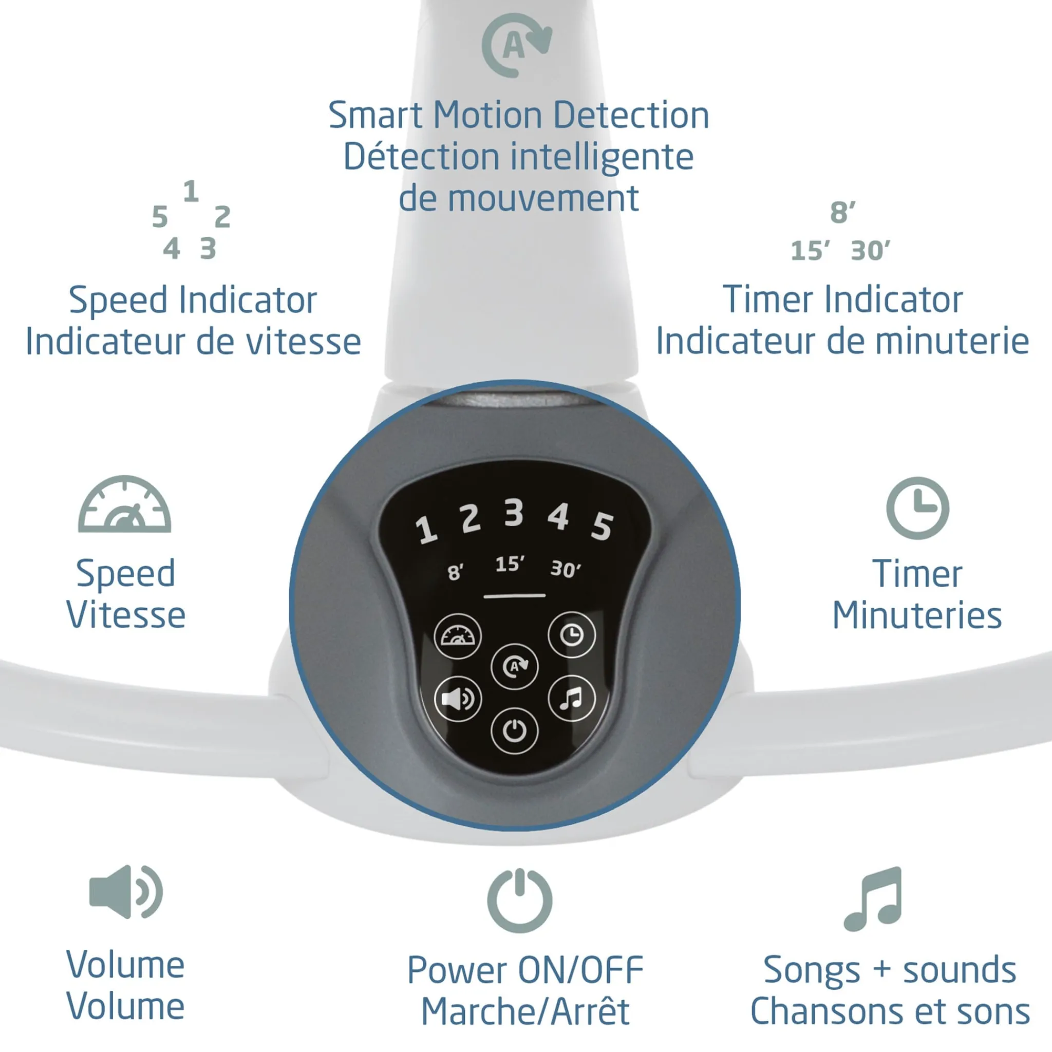 Maxi-cosi Swings & Rockers>Cassia Swing - Classic Graphite
