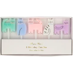 Meri Meri Party Supplies>Cat Candles (5)