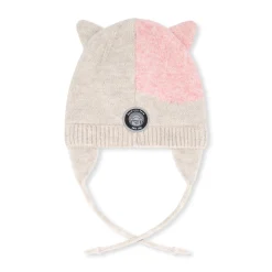Deux par Deux Cat Knit Hat 6-24m