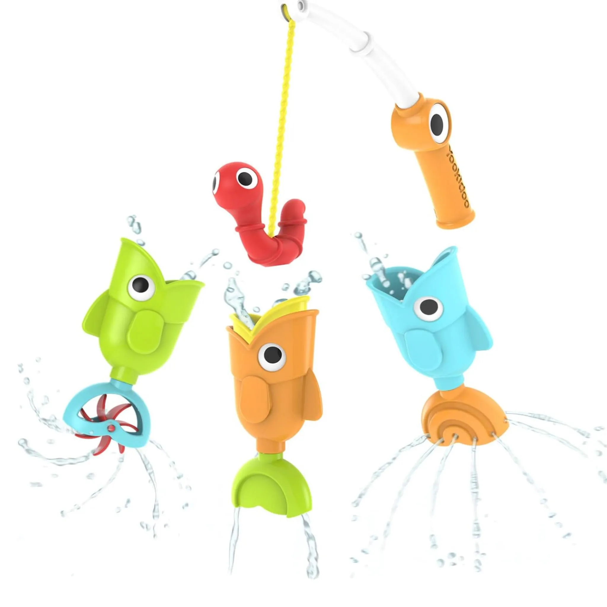Yookidoo Bath Toys|Bath Accessories>Catch N Sprinkle Fishing Set