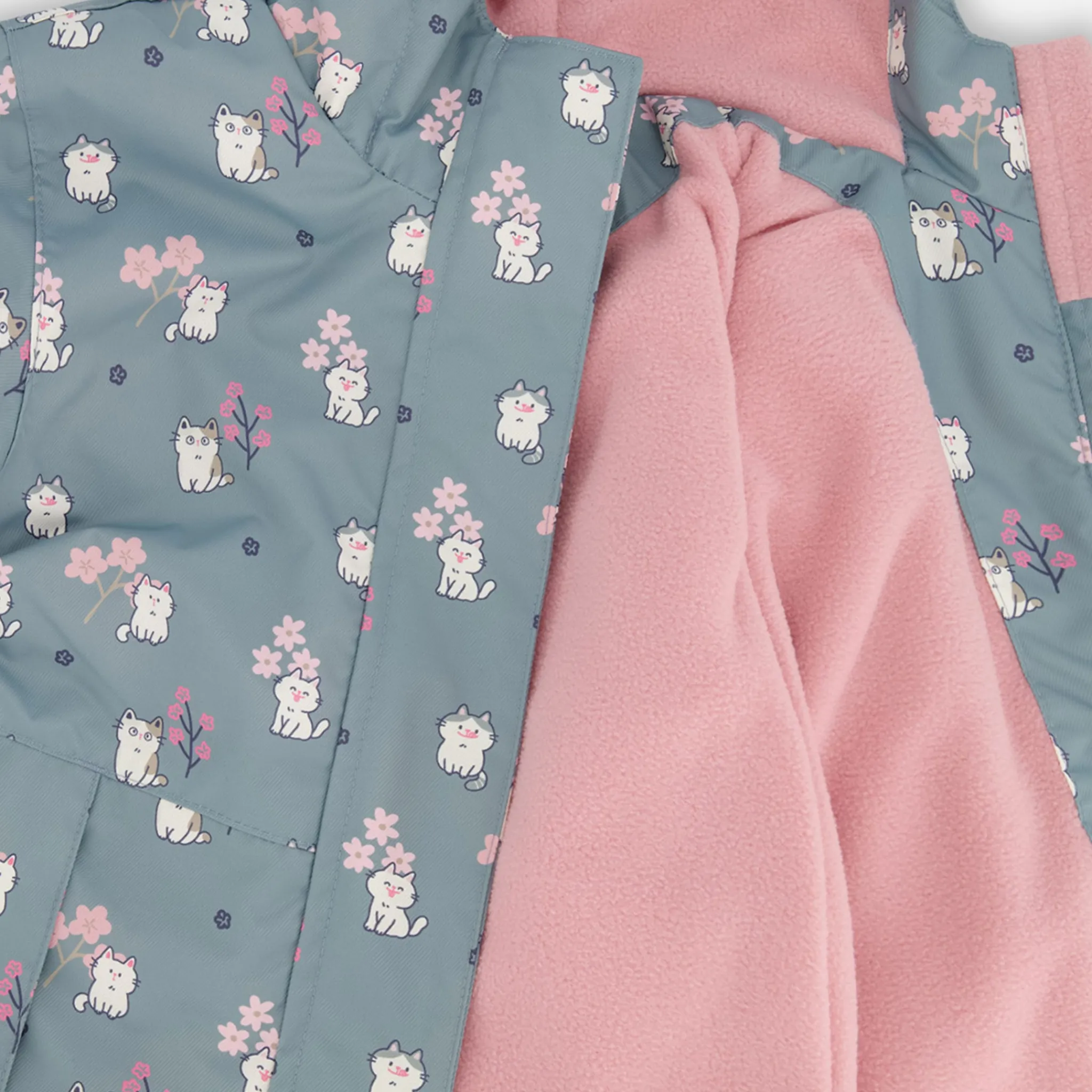 Kids Deux par Deux Outerwear>Cats 2pce Spring Set 2-6