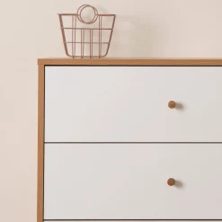 Dadada Baby Central Park 3-drawer - White / Red oak