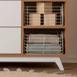 Dadada Baby Central Park 3-drawer - White / Red oak