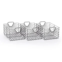 Dadada Baby Storage>Central Park Storage Baskets (Set Of 3) - Black