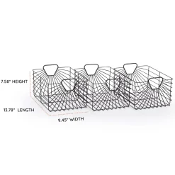 Dadada Baby Storage>Central Park Storage Baskets (Set Of 3) - Black