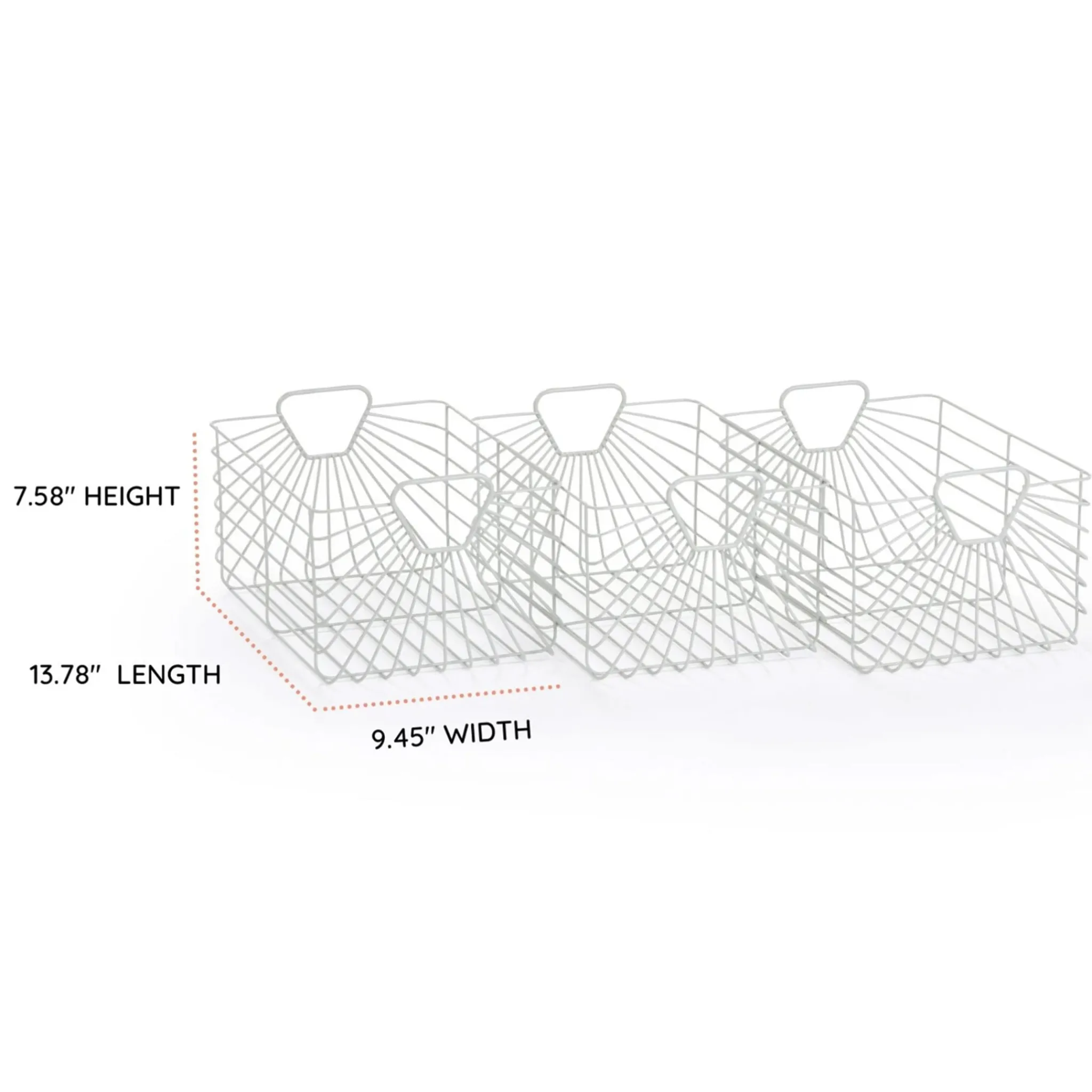 Dadada Baby Central Park Storage Baskets (Set Of 3) - Sage