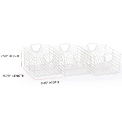 Dadada Baby Central Park Storage Baskets (Set Of 3) - White