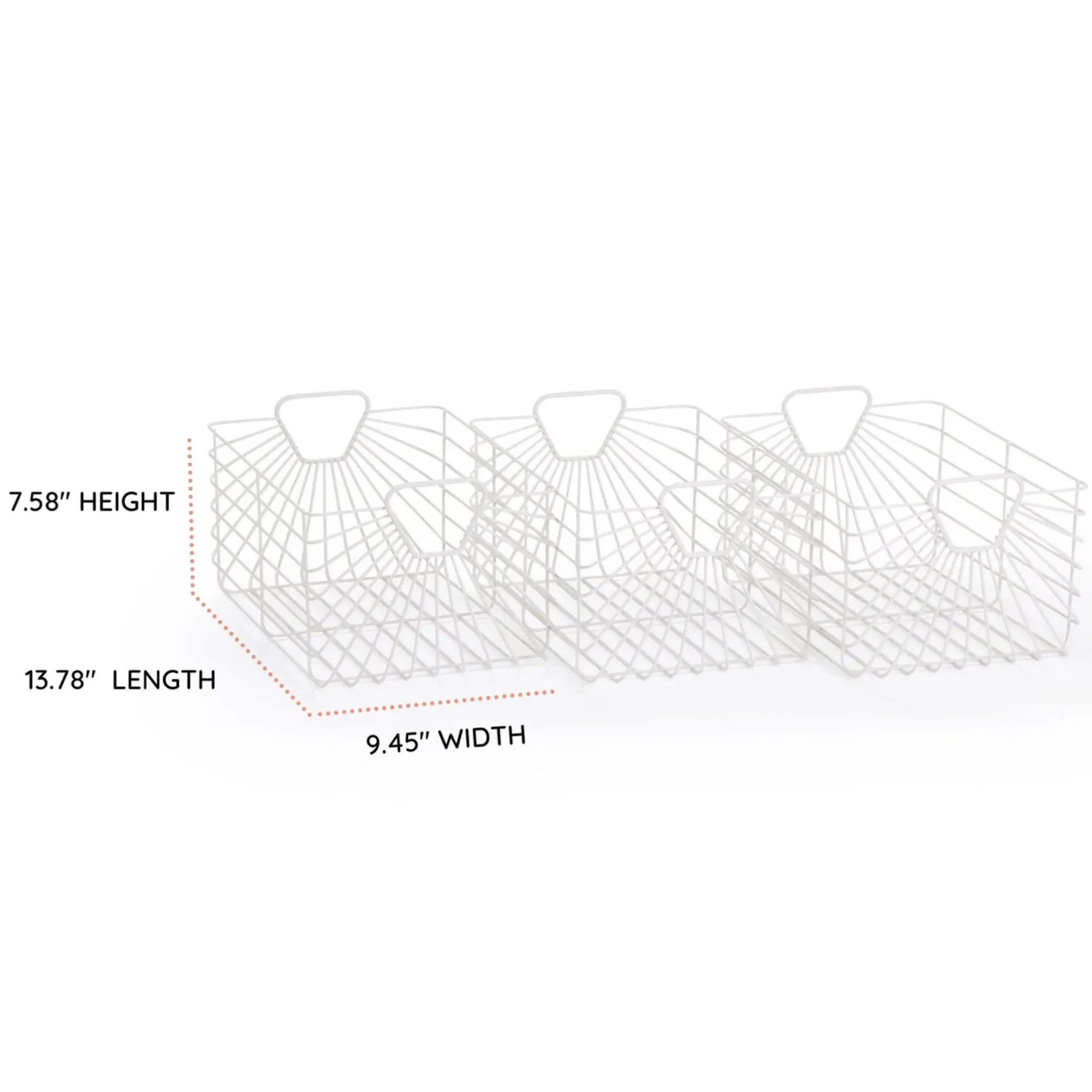 Dadada Baby Central Park Storage Baskets (Set Of 3) - White