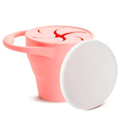 Kids Munchkin C’est Silicone!™ Snack Catcher with Lid - Coral