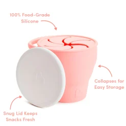 Kids Munchkin C’est Silicone!™ Snack Catcher with Lid - Coral