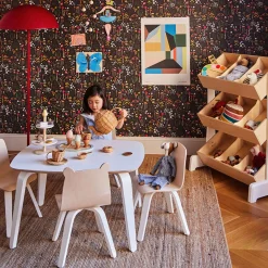 Oeuf Chairs Bear Naturel/ Whte (2)