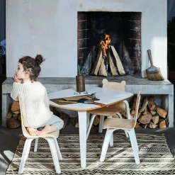 Oeuf Chairs Bear Naturel/ Whte (2)