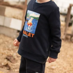 Kids/BOY Birdz Chalet Dog Sweatshirt 2-10