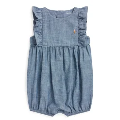 Polo Ralph Lauren Rompers & Jumpsuits>Chambray Bubble One Piece 6-24m