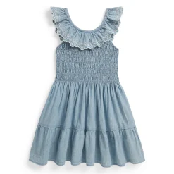 Kids Polo Ralph Lauren Chambray Dress 2-6x