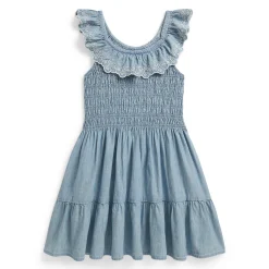Kids Polo Ralph Lauren Chambray Dress 2-6x