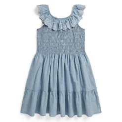 Kids Polo Ralph Lauren Dresses & Rompers>Chambray Dress 7-16y