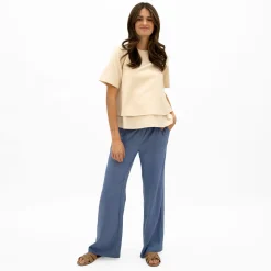 Bella Maternite Jeans & Pants>Chambray Maternity Pants