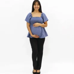 Bella Maternite Chambray Maternity Top
