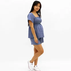 Bella Maternite Chambray Maternity Top