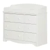 South Shore Changing table / Dresser with 6 Drawers Angel - White