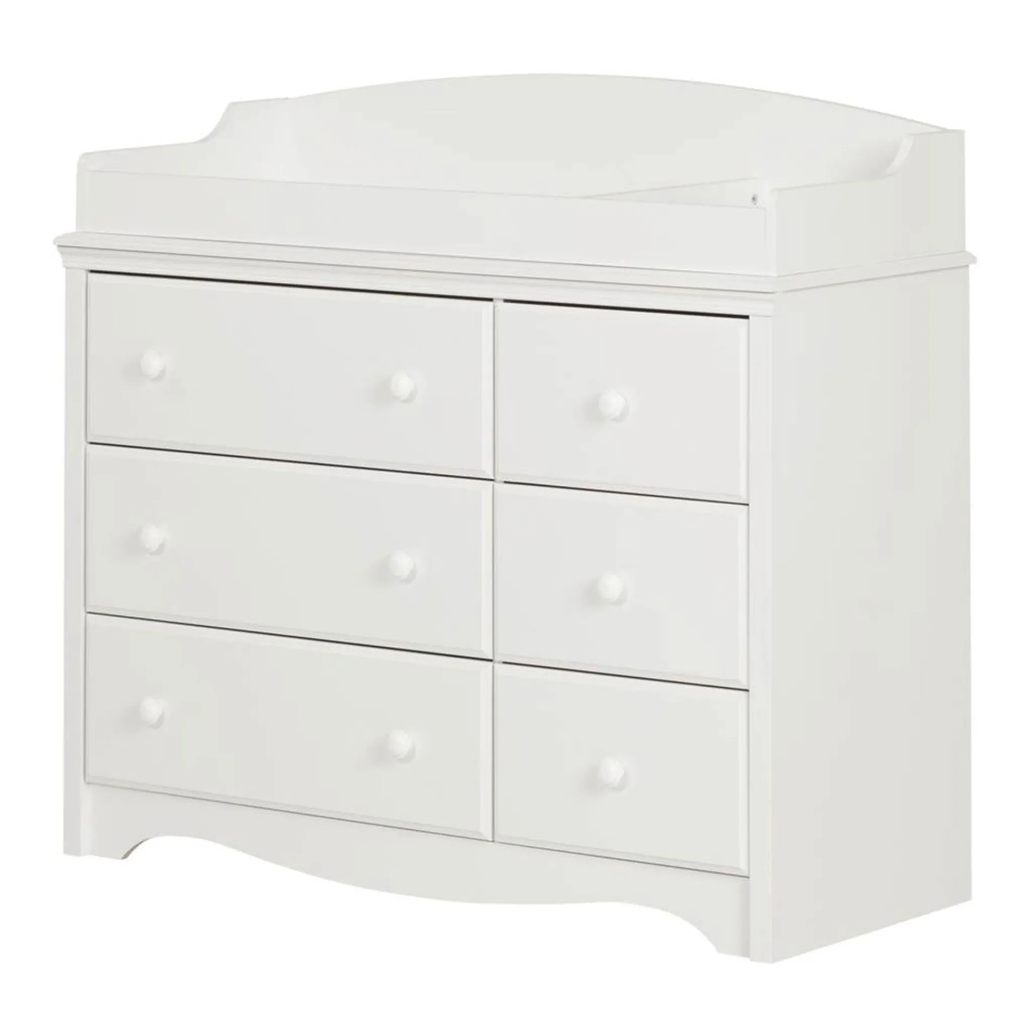 South Shore Changing table / Dresser with 6 Drawers Angel - White