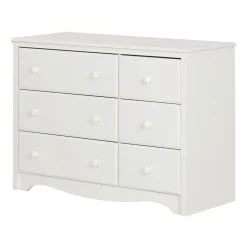 South Shore Changing table / Dresser with 6 Drawers Angel - White