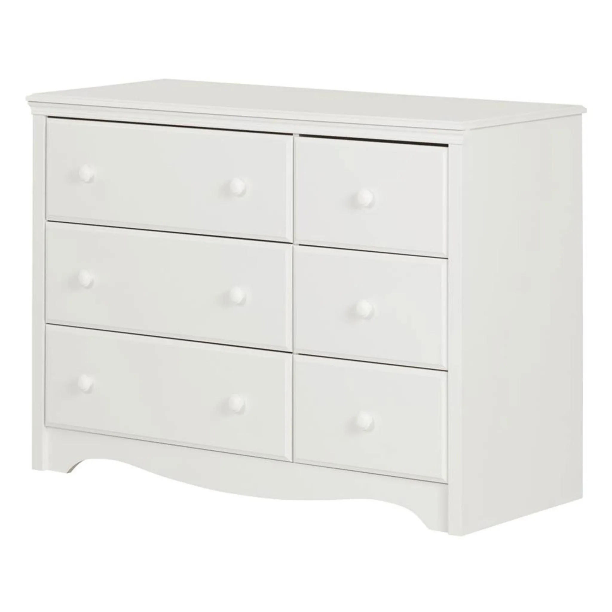 South Shore Changing table / Dresser with 6 Drawers Angel - White