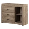 South Shore Changing Tables>Changing Table - Tassio Weathered Oak