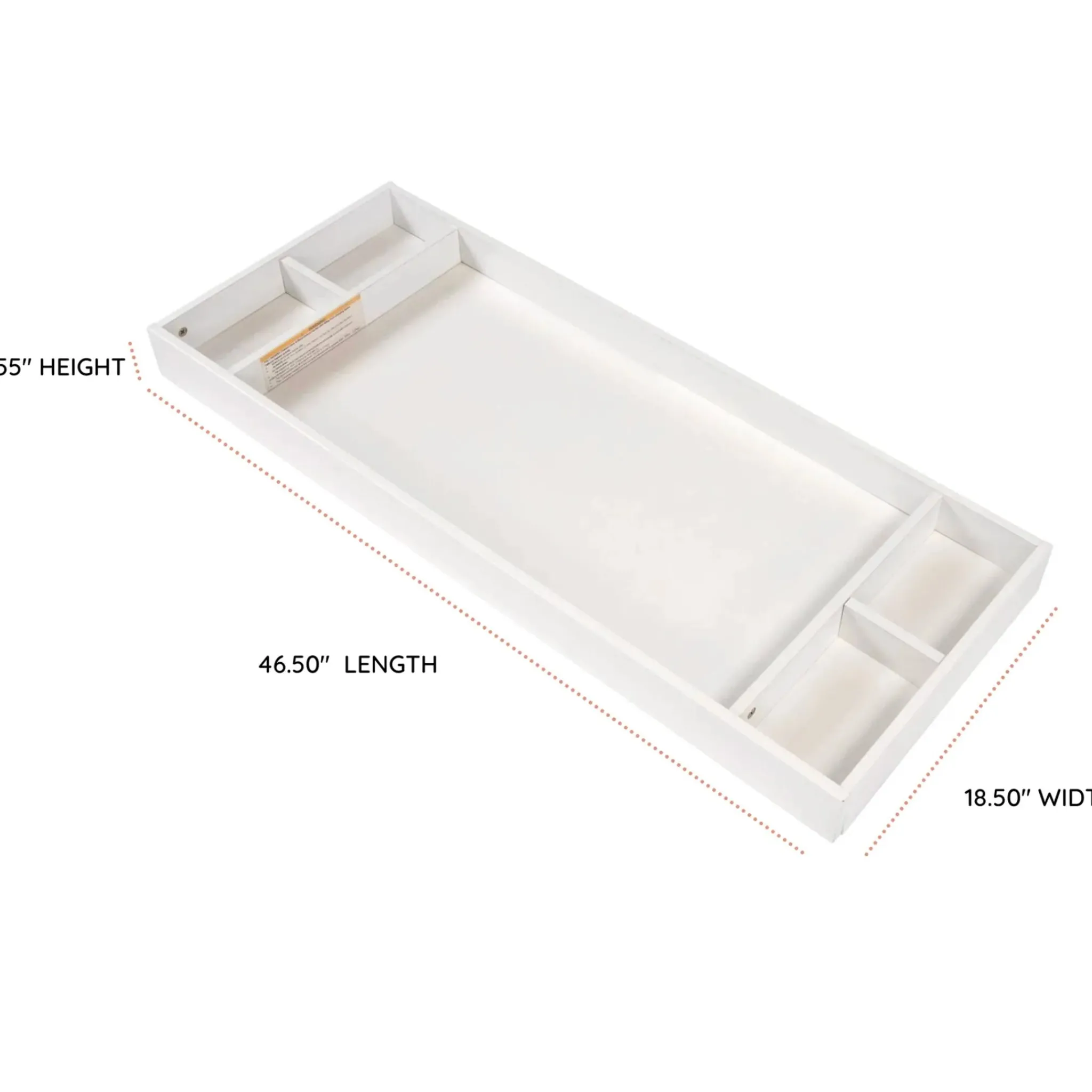 Dadada Baby Changing Tables>Changing Tray for Austin, Central Park and Lala Dressers - White