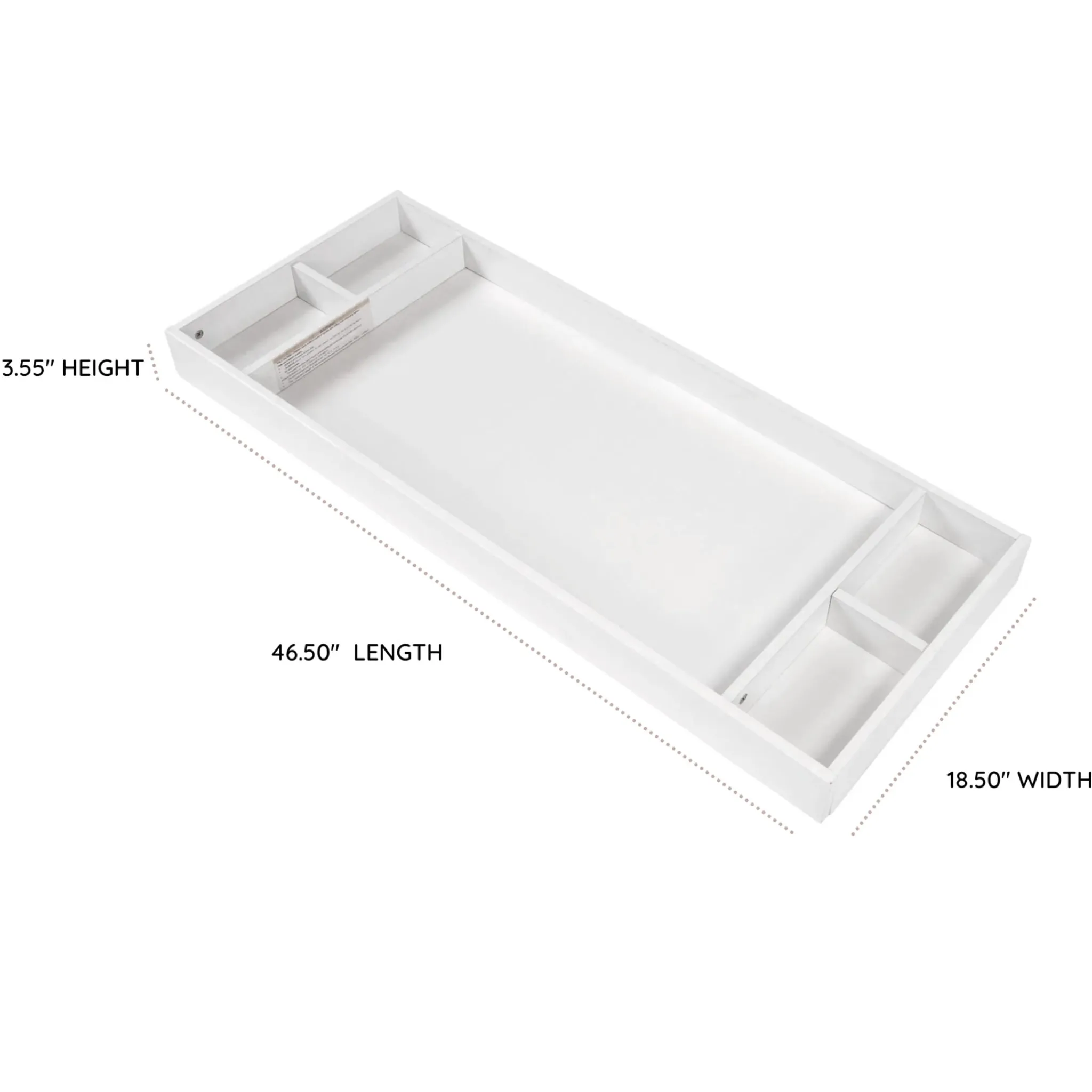 Dadada Baby Changing Tray for Soho and Chicago Dressers - White