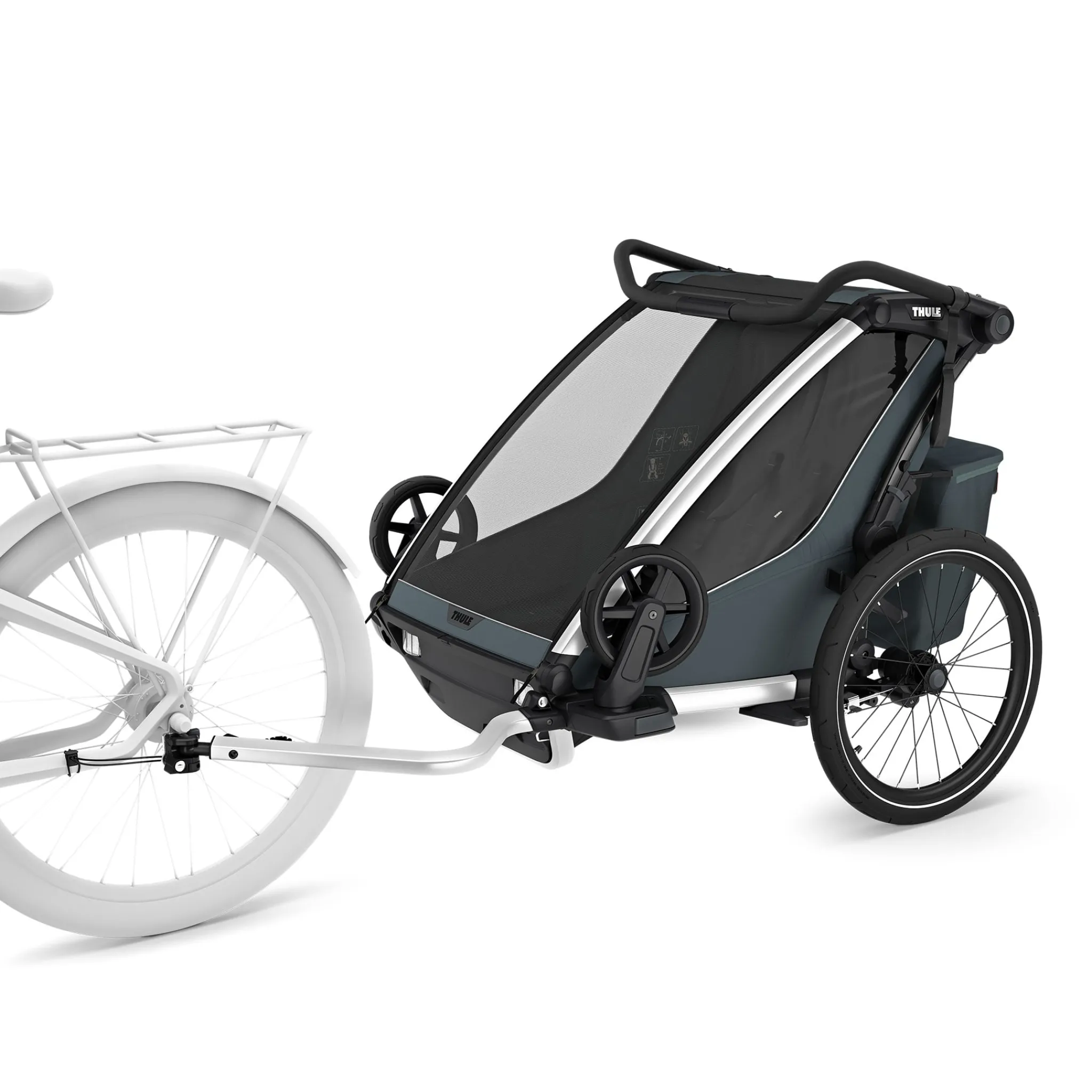 Kids Thule Chariot Cross2 Double - Dark Slate