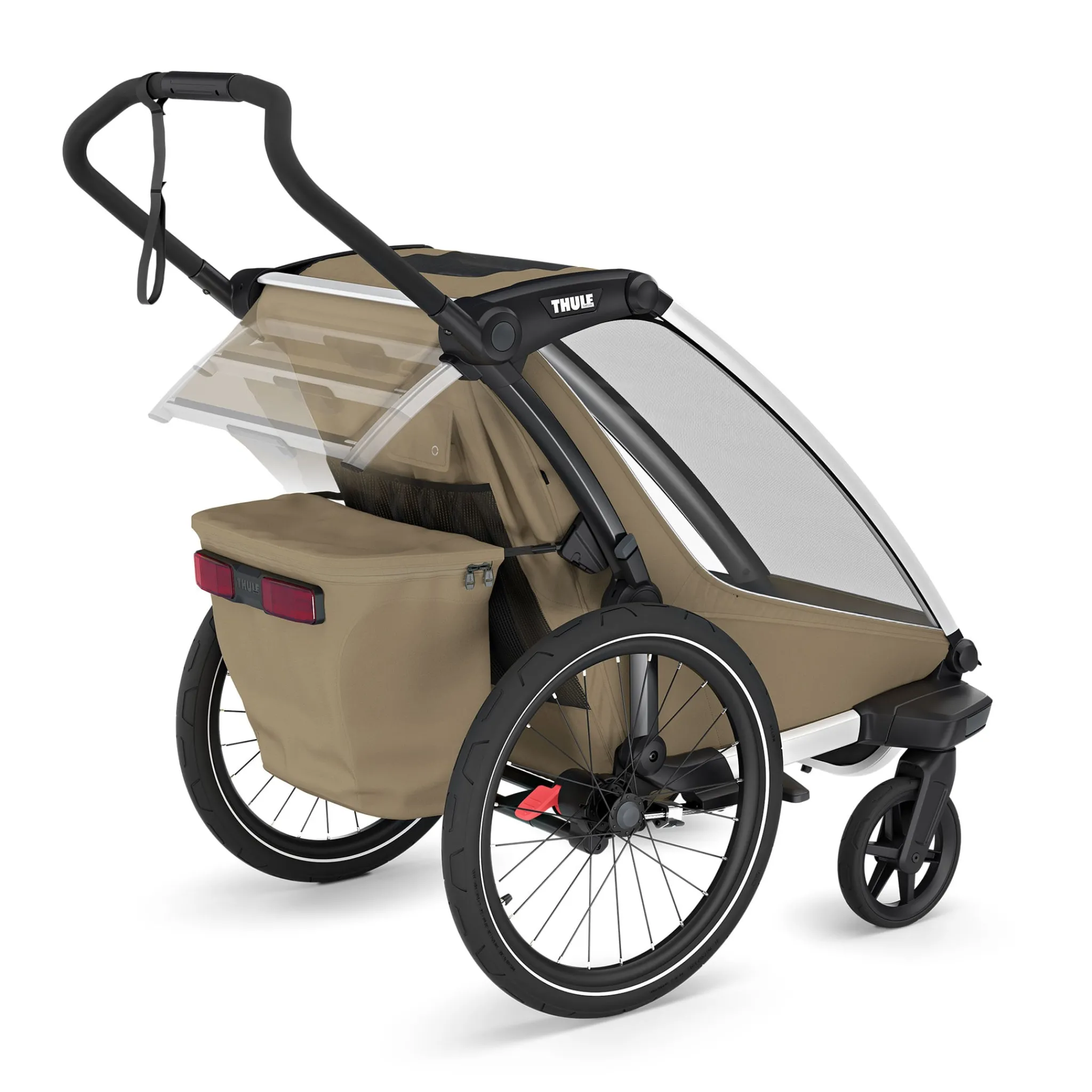 Kids Thule Summer Activities|Strollers>Chariot Cross2 Single - Faded khaki